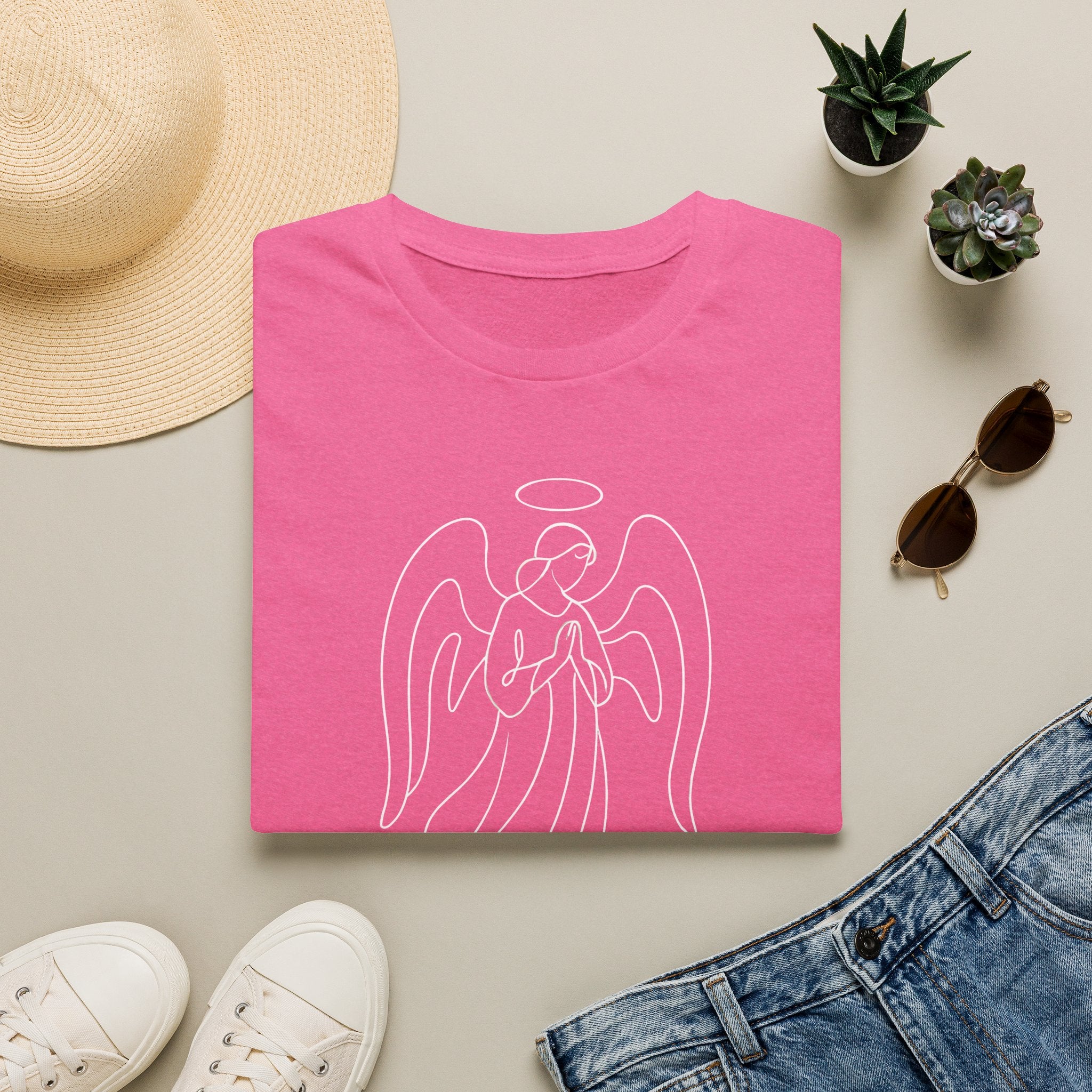 Praying Angel with Halo T-Shirt