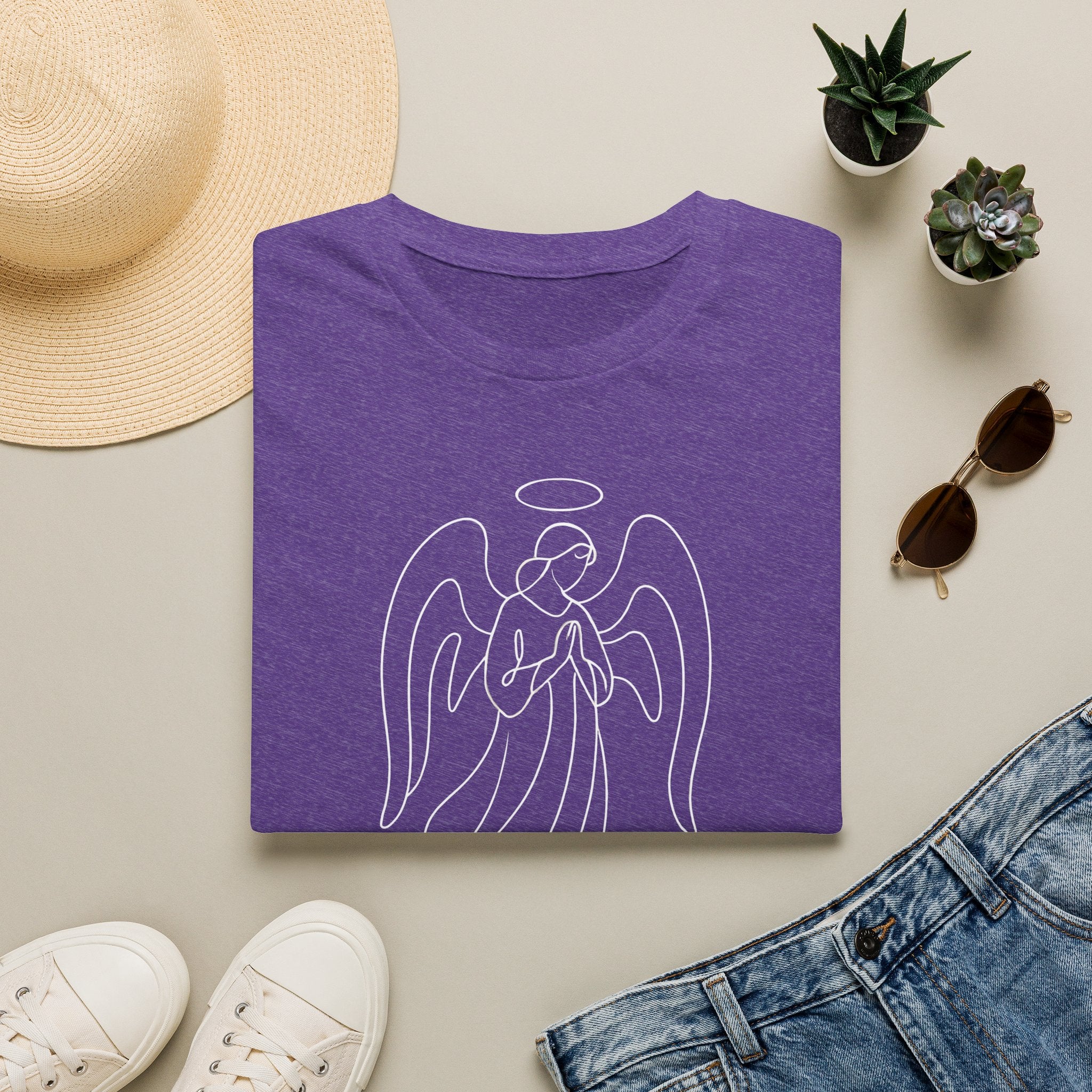 Praying Angel with Halo T-Shirt
