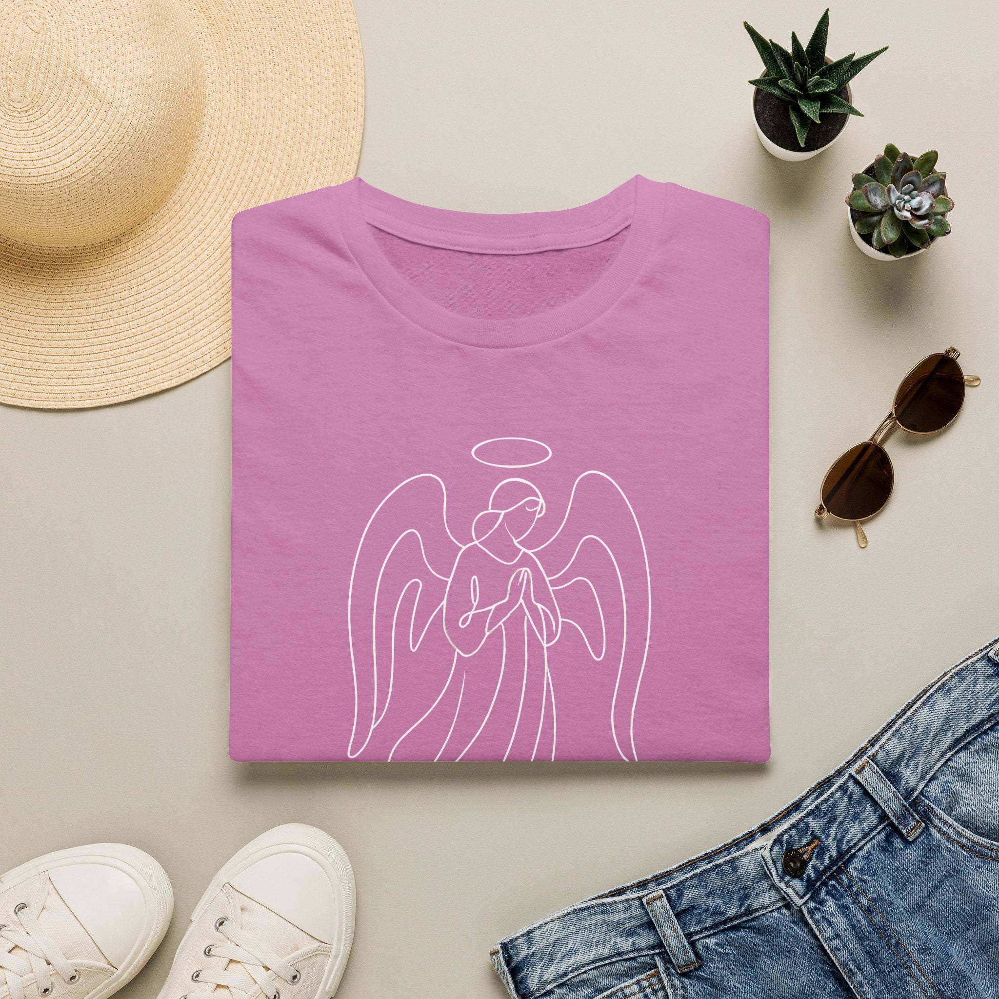 Praying Angel with Halo T-Shirt